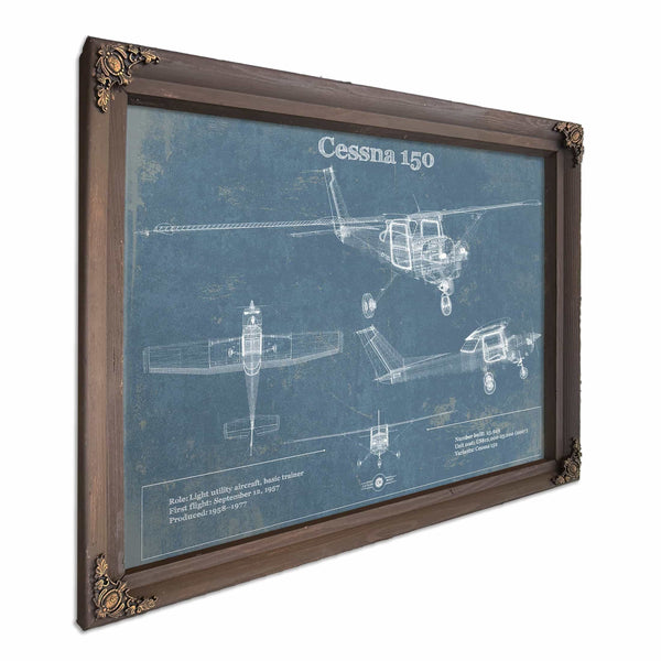 Cessna 150 Original Blueprint Art