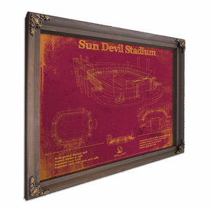 Sun Devil Stadium Wall Art - Vintage Arizona State Sun Devils Art