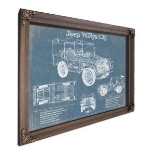 Jeep Willys CJ5 Army Truck Original Patent Print
