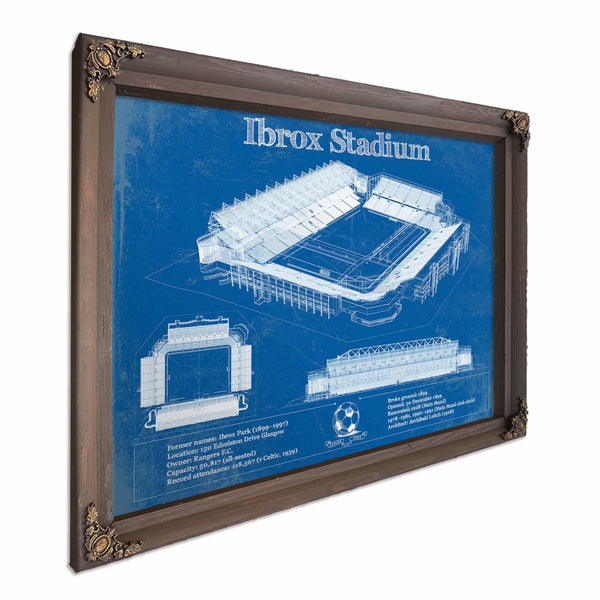 Rangers Football Club Ibrox Stadium Soccer Print