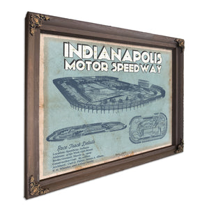 Indianapolis Motor Speedway Blueprint NASCAR Race Track Print