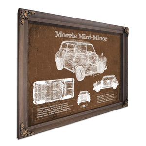 Morris Mini-Minor Vintage Auto Print