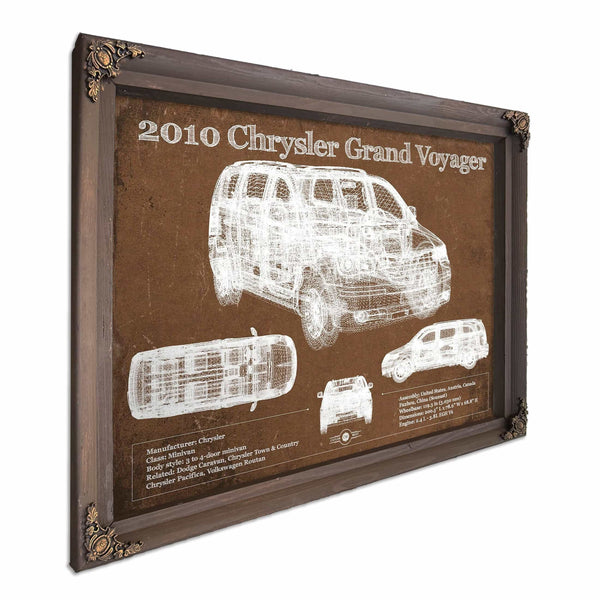 2010 Chrysler Grand Voyager Vintage Blueprint Auto Print