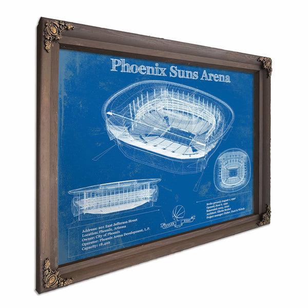 Phoenix Suns - Vintage Phoenix Suns Arena NBA Print