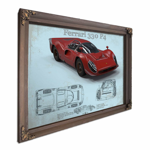 Ferrari 330 P4 Vintage Sports Car Print