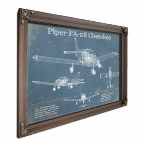 Piper PA-28 Cherokee Original Blueprint Art