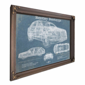 2017 Bentley Bentayga Vintage Car Print