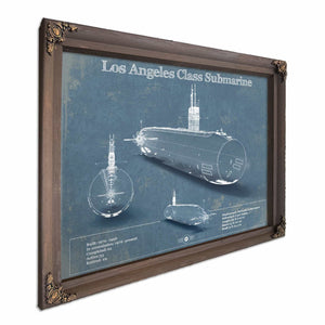 Los Angeles-class submarine Blueprint Patent Original Art