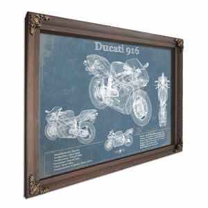 Ducati 916 Blueprint Motorcycle Patent Print