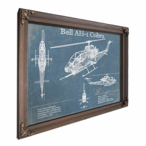 Bell AH-1 HueyCobra/Cobra Vintage Original Blueprint Military Print