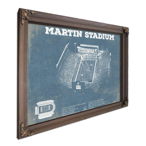 Washington State Cougars Martin Stadium Vintage Art Print