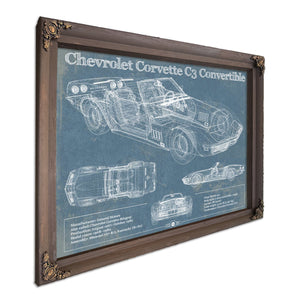 Chevrolet Corvette C3 Convertible Vintage Auto Print