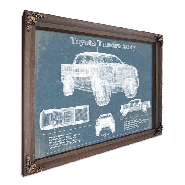 2010 Toyota Tundra Vintage Blueprint Auto Print
