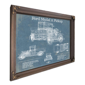 1929 Ford Model A Pickup Vintage Blueprint Auto Print