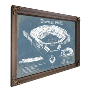 Turner Field - Atlanta Braves (MLB) Vintage Baseball Print