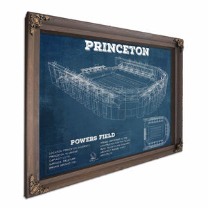 Princeton Tigers Football Art - Vintage Powers Field Blueprint Wall Art