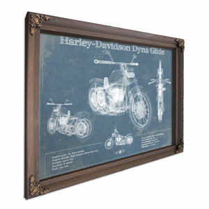 Harley-Davidson Dyna Glide Blueprint Motorcycle Patent Print