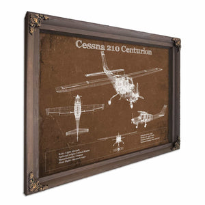Cessna 210 Centurion Original Blueprint Art