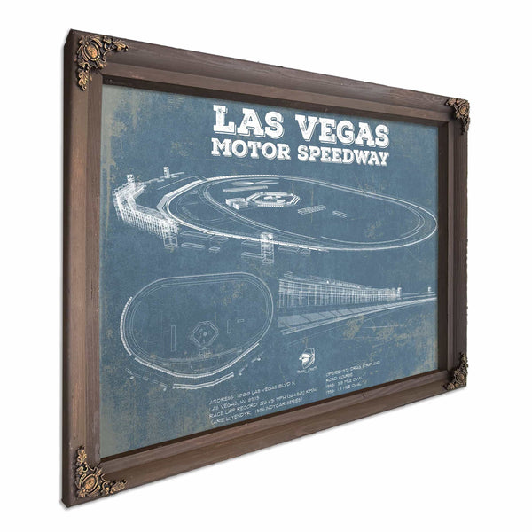 Las Vegas Motor Speedway Blueprint NASCAR Race Track Print