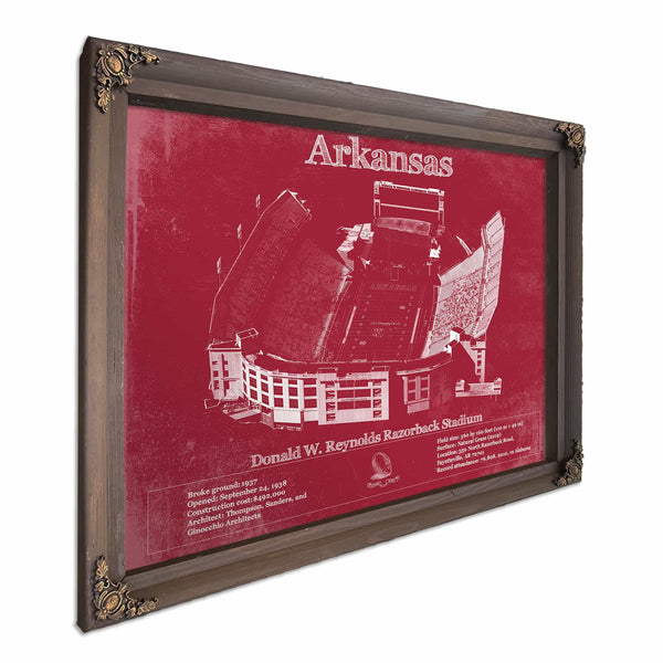Donald W. Reynolds Razorback Stadium Art - Arkansas Razorbacks Football Art