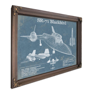SR-71 Blackbird Black Version - Aircraft Original Military Wall Art