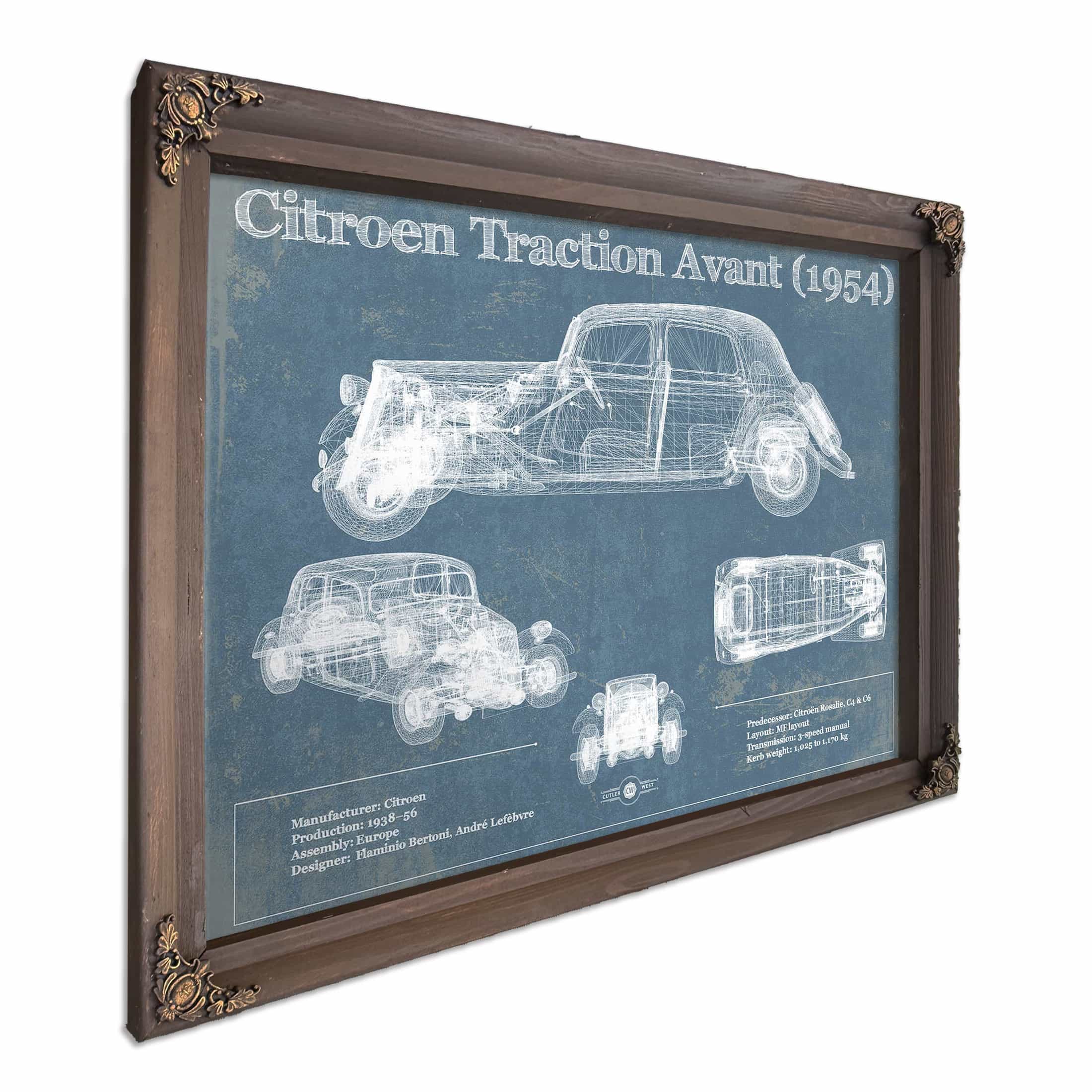 1954 Citroen Traction Avant Wall Art Print | Cutler West