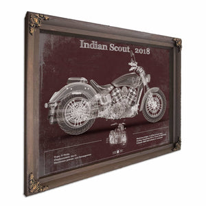 Indian Scout 2018 Motorcycle Patent Print