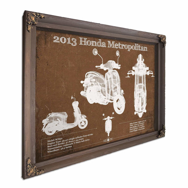 2013 Honda Metropolitan Vintage Blueprint Auto Print