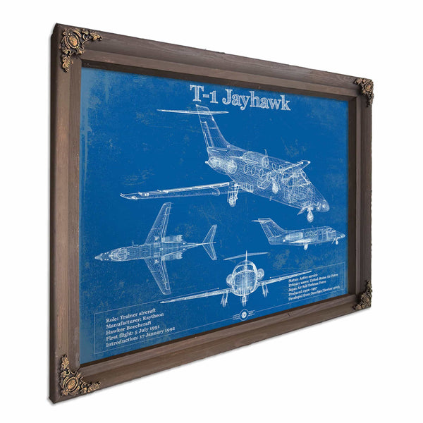 T-1 Jayhawk Vintage Blueprint Coffee Cup