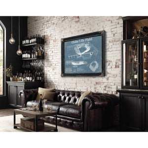 Texas Rangers -  Globe Life Field Vintage Stadium Baseball Print