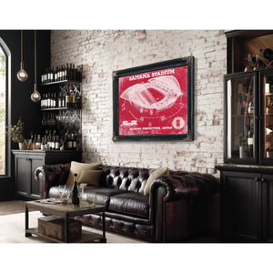 Japan National Football Team Red Saitama Stadium Soccer Print