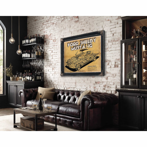Vintage Ford Shelby Mustang Sports Car Print