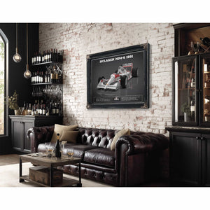 Vintage F1 McLaren MP46 1991 Formula One Race Car Print
