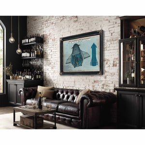 SpaceX Starship Blue Vintage Space Exploration Print