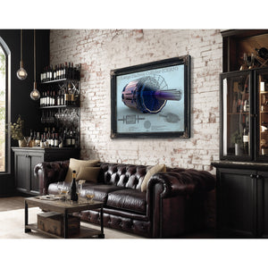Large Hadron Collider CERN Blueprint Wall Art
