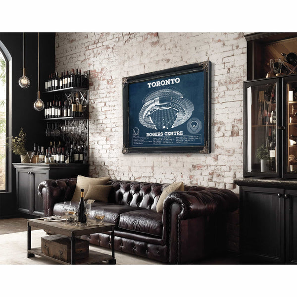 Toronto Blue Jays Rogers Centre Vintage Baseball Fan Print
