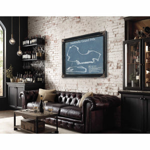Australian Grand Prix Formula One Blueprint Race Track Print