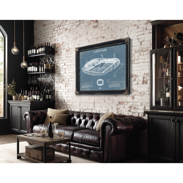 AAMI Park Vintage Australia Rugby and Soccer Stadium Print