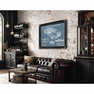 2002 Ford Thunderbird Original Blueprint Art
