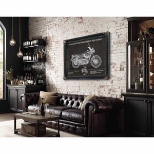 Royal Enfield Interceptor 650 2020 Blueprint Motorcycle Patent Print