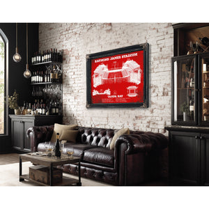 Vintage Tampa Bay Buccaneers Team Color - Raymond James Stadium Print