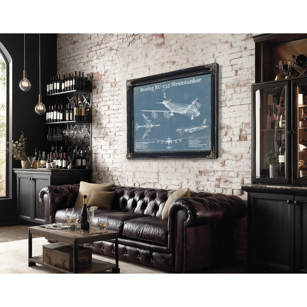 Boeing KC-135 Stratotanker Aviation Blueprint Print - Custom Pilot Name Can Be Added