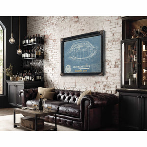 Kansas City Royals Kauffman Stadium Vintage Baseball Print