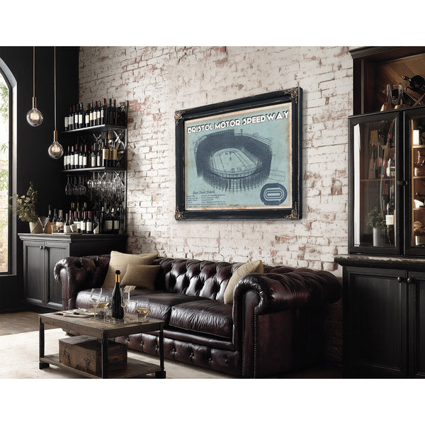 Bristol Speedway Blueprint NASCAR Race Track Print