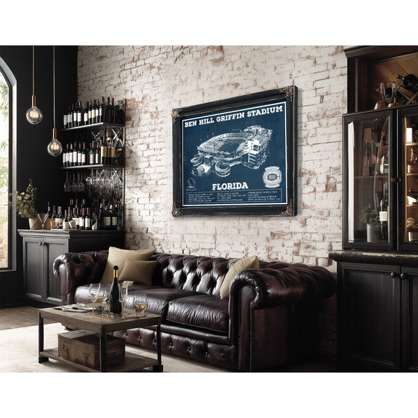 Ben Hill Griffin Stadium Art - University of Florida Gators Vintage Stadium Art Print