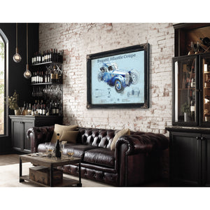 Bugatti Atlantic Coupe Vintage Sports Car Print