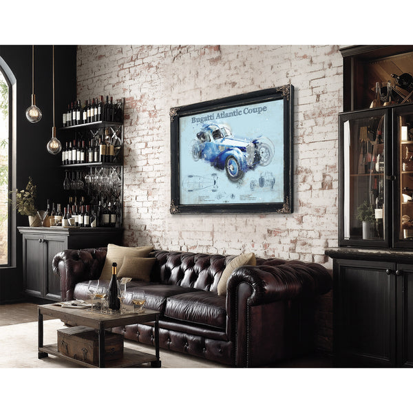 Bugatti Atlantic Coupe Vintage Sports Car Print