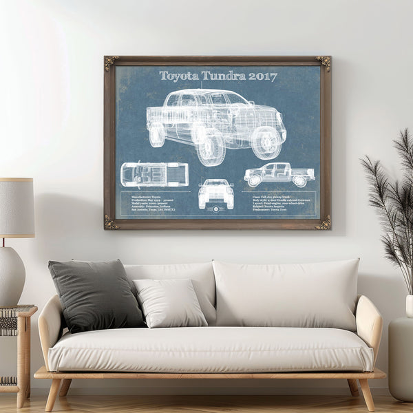 2010 Toyota Tundra Vintage Blueprint Auto Print