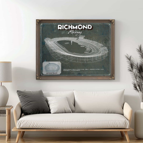 Richmond Raceway NASCAR Race Track Print