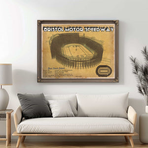 Bristol Speedway NASCAR Race Track Print